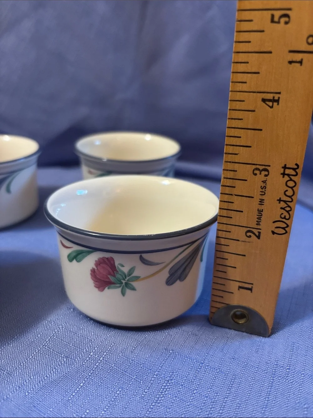 Lenox Poppies On Blue Ramekins (Set of 4)